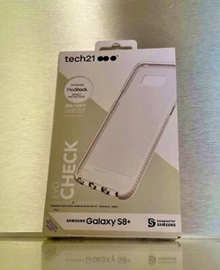 Genuine Tech 21 Clear White Case Cover for Samsung S8 Plus T21 5604 - Picture 1 of 14