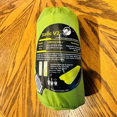 Almohadilla de camping para dormir Klymit Static V2 ligera usada en excelente estado Foto 1 de 4