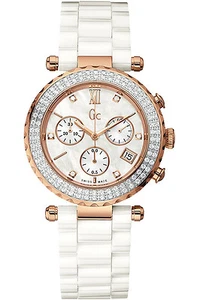 GUESS COLLECTION A22104M1,Ladies,Diamonds On Bezel,Sapphire,Screw Crown,100m WR - Picture 1 of 2