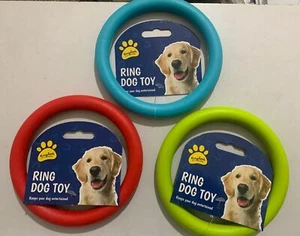 Natural Rubber Ring Dog Toy Dental Toy Ring Healthy Gum Ring Play Toy - Picture 1 of 10