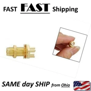 End Launch PCB Mount Bulkhead SMA Female RF Coaxial Connector New - Picture 1 of 2