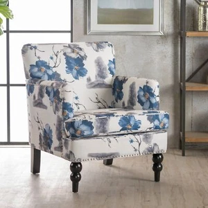 Christopher Knight Home Boaz Fabric Club Chair - Floral Print - Picture 1 of 5