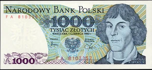 Poland Banknote - 1982 - 1000 Zloty - Picture 1 of 2