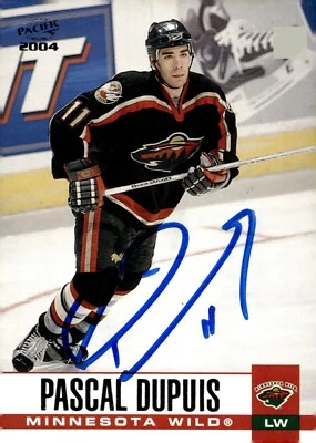 Pascal Dupuis - Signed 2003-04 Pacific Card #163 - Image 1 of 2
