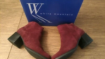 Botín de gamuza White Mountain | Borgoña | Talla 8,5 W Foto 1 de 2