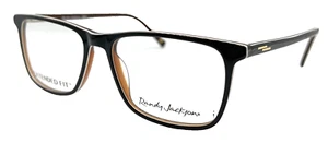 AUTHENTIC & NEW - RANDY JACKSON 3060 219 57/17/150 - BLACK - EYEGLASSES & CASE - Foto 1 di 3