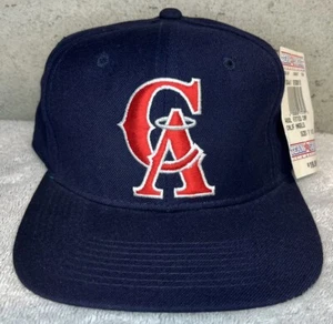 Vintage NWT Anaheim Angels Hat MLB Sport Specialties Size 7 ½ Navy Fitted Cap - Picture 1 of 7