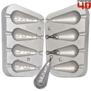 Stampo da pesca al piombo pera 80-90-100-120 g barca di mare, pesca alla carpa - Foto 1 di 1