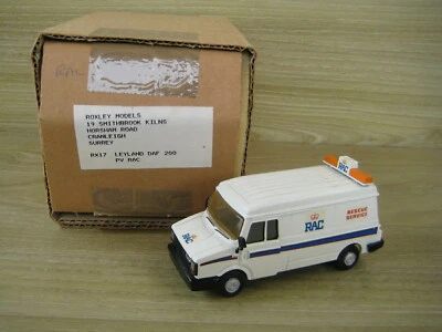 ROXLEY MODELS RX17  LEYLAND DAF 200 PV  RAC  1/48 Scale WHITE METAL  - Image 1 of 2