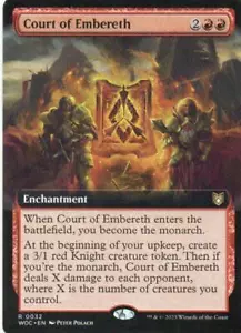 MTG: Wilds of Eldraine Commander: Extended Art Court of Embereth: LP Condition - Picture 1 of 1