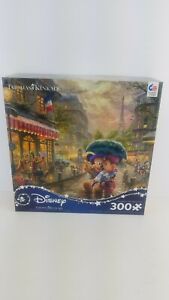 Disney Thomas Kinkade "Mickey and Minnie In Paris" 300 Piece Ceaco Jigsaw Puzzle