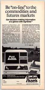 PRINT AD Radio Shack AgriData AgriStar 1984 5.25x10.75 Agriculture Computing - Picture 1 of 1