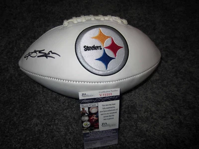 Antonio Brown Pittsburgh Steelers FIRMADO Autografiado Logo Fútbol con Certificado de Autenticidad JSA Nuevo Foto 1 de 2