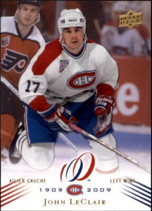 2008-09 Upper Deck Montreal Canadiens Centennial Hockey #121 John LeClair