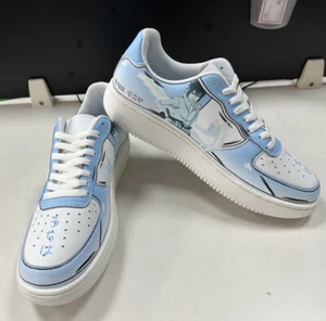Ninja Blue Lightning Sneakers Custom Anime Shoes Air Force - Picture 1 of 5