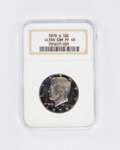 1979-S Kennedy Proof Half Dollar NGC PR68 Ultra Cameo 50c - Picture 1 of 2