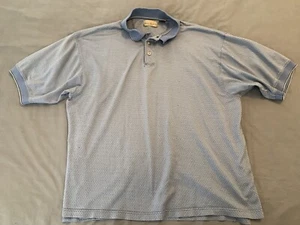BILL BLASS GOLF POLO, ATHLEISURE, BLUE, Men’s 2XL,100% COTTON - Picture 1 of 6