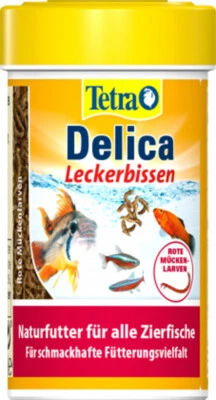 Tetra Delica Mückenlarven- Fischfutter FD Futter Naturfutter Zierfische 100 ml - Bild 1 von 2