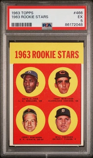 PSA 5 1963 Topps #466 Rookie Stars Bill Freehan Detroit Tigers No Reserve