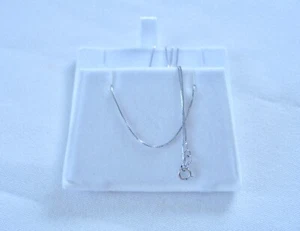 14k White Gold 'Box' Link Chain - 18 or 20 Inch - Picture 1 of 10