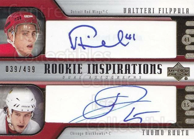 2005-06 Upper Deck Rookie Update #265 Valtteri Filppula, Tuomo Ruutu - Image 1 of 1