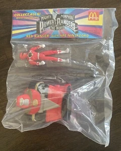 Mighty Morphin Power Rangers The Movie 1995 McDonalds Red Ranger mit Affe Neuwertig! -12 - Bild 1 von 2