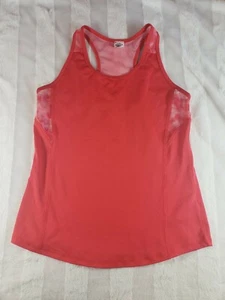 Girls Workout Tank Top Mesh Back Umbro Hibiscus Orange Tie Dye L 10 12 EUC - Picture 1 of 7
