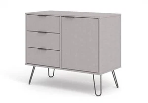 CORE PRODUCTS AUGUSTA SMALL SIDEBOARD BUFFET UNIT IN GREY - Picture 1 of 5