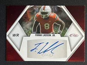 2023 Sage Frank Ladson Jr Red Autograph #A-FLJ - Picture 1 of 2