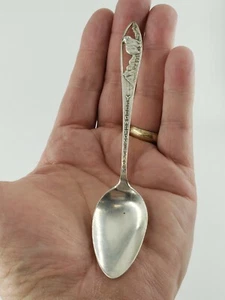 Sterling Silver Souvenir Spoon Yellowstone National Park Wyoming Montana Idaho - Picture 1 of 8