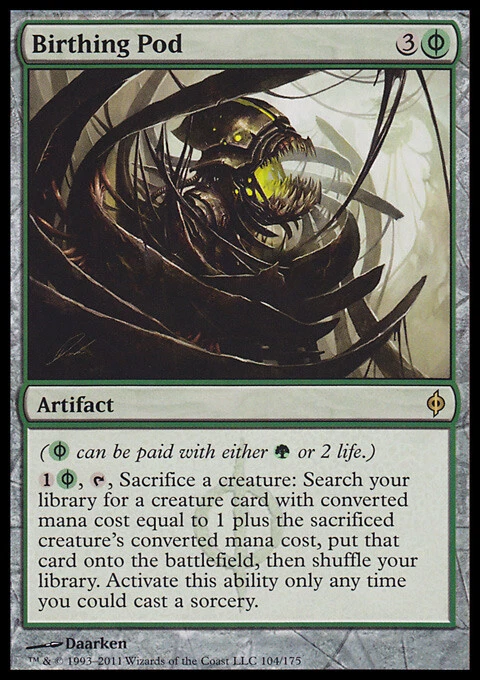 MTG Magic the Gathering Birthing Pod (104/181) New Phyrexia LP - Image 1 of 1