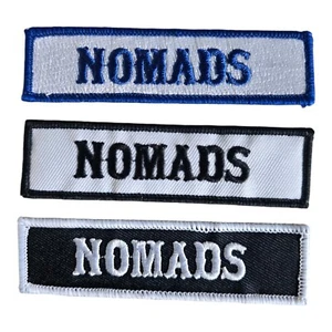 NOMADS MC MOTORCYCLE BIKER CLUB RANK OFFICER TITLE VEST JACKET IRON ON PATCH - Picture 1 of 5