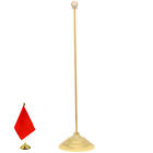  Table Flag Pole Stainless Steel Office Metal Holder Indoor Flagpole