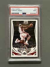 2004 TOPPS LEBRON JAMES 2ND YEAR PSA 9 MINT #23 CAVALIERS 
