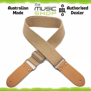 Australian Made DSL 2" Hemp Beige Guitar Strap - 50HEMP-BEIGE - Picture 1 of 2