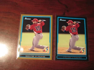 2009 Bowman Draft WBC Dustin Pedroia Base and Gold card - Picture 1 of 2