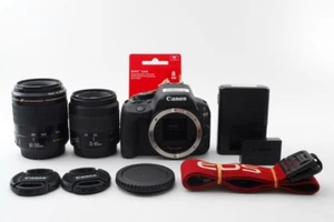 Canon EOS Kiss X7/Rebel SL1/100D 18.0MP 35-80/80-200mm [Exc+++] w/SD Card[jkh] - Picture 1 of 12