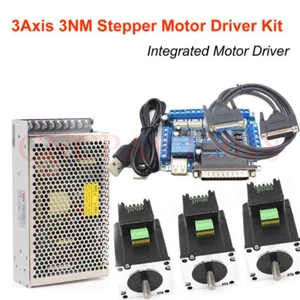 NEMA23 3Axis 4Axis Stepper Motor Kit 3Nm Integrated Driver 425oz.in &5Axis Board - Picture 1 of 20