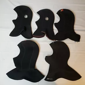 Lot Of 5 Vintage Full face Scuba Hoods Body GLOVE Sea hood, 3-XS, 2-XXS - Picture 1 of 6