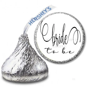 Minimalist BRIDE to Be Bridal Shower Favors Hershey Kiss Labels Candy Wrappers - Picture 1 of 1