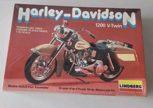 1982 HARLEY DAVIDSON VINTAGE MOTORCYCLE LINDBERG 1/16 MODEL KIT 1200 V-TWIN - Picture 1 of 14