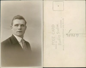 Studio Photo Buckley of Bolton Bury Farnworth & Wigan Man Suit Tie - Picture 1 of 2
