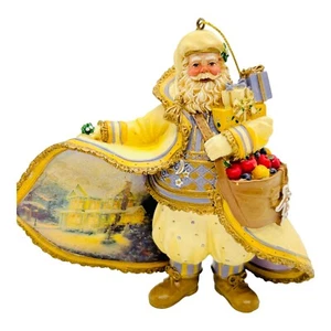 Christmas Snowfall Santa Ornament Thomas Kinkade Ashton Drake 2003 Ornament Gift - Picture 1 of 20