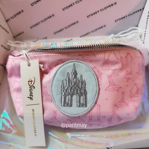 Disney Stoney Clover Lane- Cinderella Pink Fanny Pack w/ Castle Patch (NEW) - Picture 1 of 7