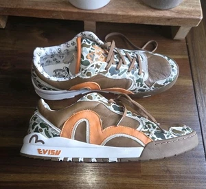Evisu Shoe Authentic Sneakers Leather Size 12 - Picture 1 of 7