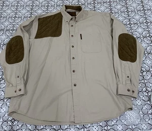 North River Outfitters Hemd Herren 2XL Shooting Knopfleiste Langarm hellbraun Canvas - Bild 1 von 12