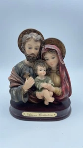 Estatuilla Sagrada Familia Colección Atenea Resina sobre Base de Madera-nueva-sin Caja - Imagen 1 de 4