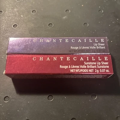 Chantecaille Sunstone Lip Sheer Optimism & Swallowtail Lipsticks new in box’s. - Image 1 of 4
