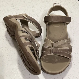 TEVA TIRRA NEUTRAL MULTI STRAPPY SPORT SANDALS, WOMEN US 11 ~ NWOB - Picture 1 of 6