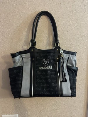 Las Vegas Oakland LA Raiders Bolso de Mano Cartera Bolso Bradford Exchange Fútbol NFL Foto 1 de 4